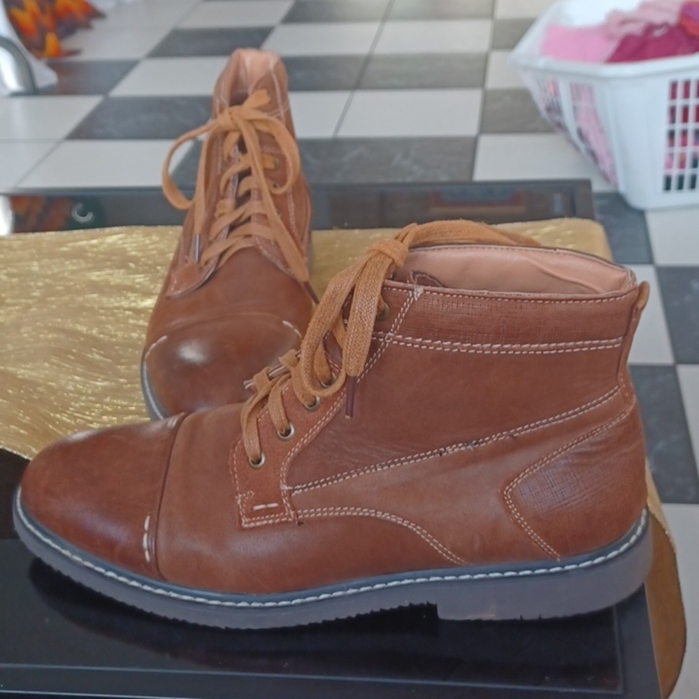 Propet Mens Ford Brown Boots, Sz 10.5M